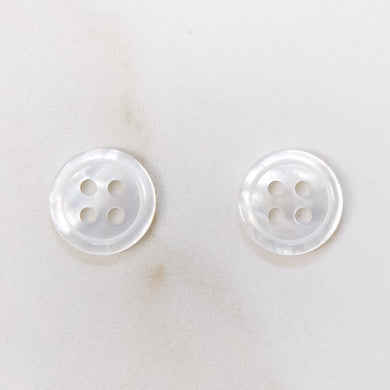 White Mother of Pearl 1704 11.5mm (18 Buttons)
