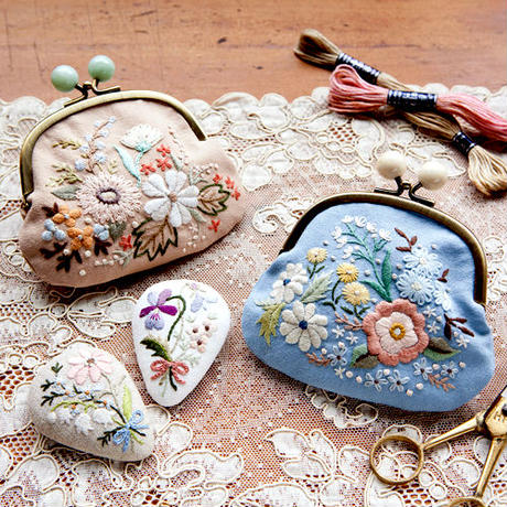 Embroidered brooch best sale
