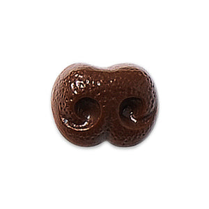 H220-910-2 Plastic Dog Nose "Brown" 10mm