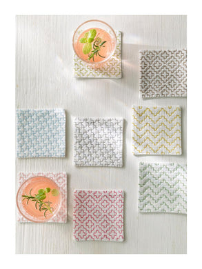 hidamari Sashiko Coaster Collection - 4 Coaster Set